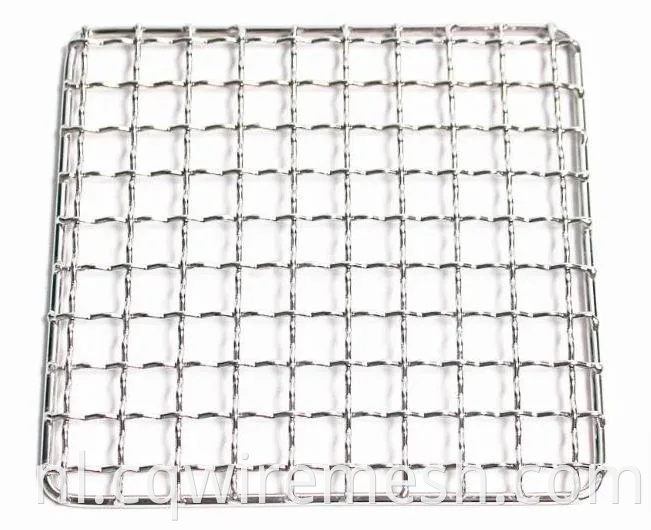 Superieure hoogwaardige roestvrijstalen BBQ Grill Net barbecue grill gekrompen draadgaasnas